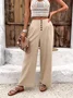 Cotton Regular Fit Simple Pants