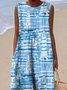 Cotton Casual Dress With No