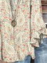 Floral Vacation V Neck Blouse