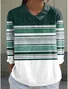 Shawl Collar Linen Blend Boho Shirt