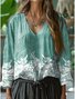 Loose Casual V Neck T-Shirt
