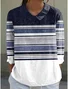 Shawl Collar Linen Blend Boho Shirt
