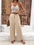 Cotton Regular Fit Simple Pants