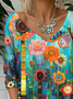 Loose Floral Vintage Jersey T-Shirt