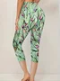 Women's Floral Spring Print Casual Leggings