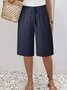Women's Loose Casual Lace-Up Straight Pants