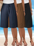 Women's Loose Casual Lace-Up Straight Pants