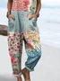 Others Casual Multicolor Block Bib Pants