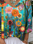 Loose Floral Vintage Jersey T-Shirt