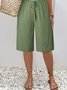 Women's Loose Casual Lace-Up Straight Pants