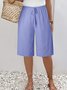 Women's Loose Casual Lace-Up Straight Pants