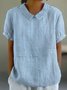 Women's Short Sleeve T-shirt Summer Color1 Geometric Printing Stand Collar Daily Going Out Casual Top