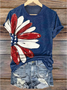 Independence Day Crew Neck Casual T-Shirt