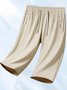 New Summer Couple High Elastic Ice Silk Quick-drying High Quality Sweat-inducing Versatile Loose Anti-ultraviolet Fitness Cropped Pants