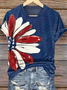 Independence Day Crew Neck Casual T-Shirt