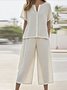 Casual Stand Collar Two-Piece Set