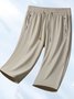 New Summer Couple High Elastic Ice Silk Quick-drying High Quality Sweat-inducing Versatile Loose Anti-ultraviolet Fitness Cropped Pants
