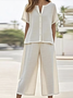 Casual Stand Collar Two-Piece Set