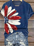 Independence Day Crew Neck Casual T-Shirt
