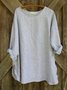 Regular Fit Striped Crew Neck Casual Shirt