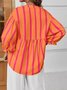 Cotton Casual Striped Regular Fit Shirt