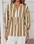 Cotton Casual Striped Regular Fit Shirt