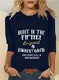Loose Casual Jersey Crew Neck T-Shirt