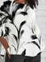 Women's Half Sleeve T-shirt Summer White Floral Crew Neck Daily Going Out Casual Top