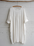 Casual Crew Neck Plain Regular Fit Dress With No