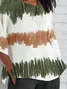 Women's Half Sleeve T-shirt Summer As Picture Abstract Crew Neck Daily Going Out Casual Top