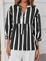 Cotton Casual Striped Regular Fit Shirt