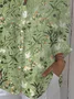 Shirt Collar Cotton Floral Simple Shirt