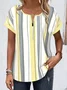Casual Striped Blouse