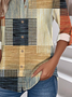 Women's Printed Stand Collar Long Sleeve Shirt