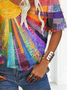 Jersey Loose Casual Multicolor Block T-Shirt