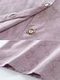 Women's Embroidery Plain Daily Going Out Two-Piece Set Purple Casual Summer Top With Pants Matching Set