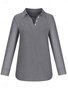 Women's Long Sleeve Casual Half-Open Shirt