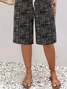 Women's  H-Line Straight Pants Daily Going Out Pants Black Casual Printing Abstract Summer Pants