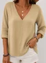 Casual Regular Fit Cotton T-Shirt