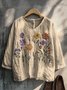 Casual V Neck Long Sleeve T-Shirt
