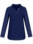 Women's Long Sleeve Casual Half-Open Shirt