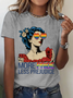 More Pride Less Prejudice Pride Month LGBTQ Cotton T-Shirt