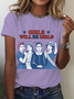Girl Will Be Girls Patriotic Feminist 4th Of July Cotton T-Shirt