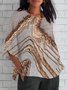 Women's Short Sleeve T-shirt Summer  Plain Printing V Neck Daily Going Out Casual Top
