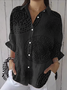 Shirt Collar Cotton Sexy Shirt