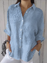 Shirt Collar Cotton Sexy Shirt