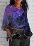 Women's Short Sleeve T-shirt Summer  Plain Printing V Neck Daily Going Out Casual Top
