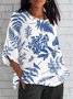 Women's Short Sleeve T-shirt Summer  Plain Printing V Neck Daily Going Out Casual Top
