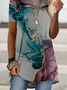 Casual Regular Fit Geometric T-Shirt