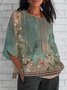 Women's Short Sleeve T-shirt Summer  Plain Printing V Neck Daily Going Out Casual Top
